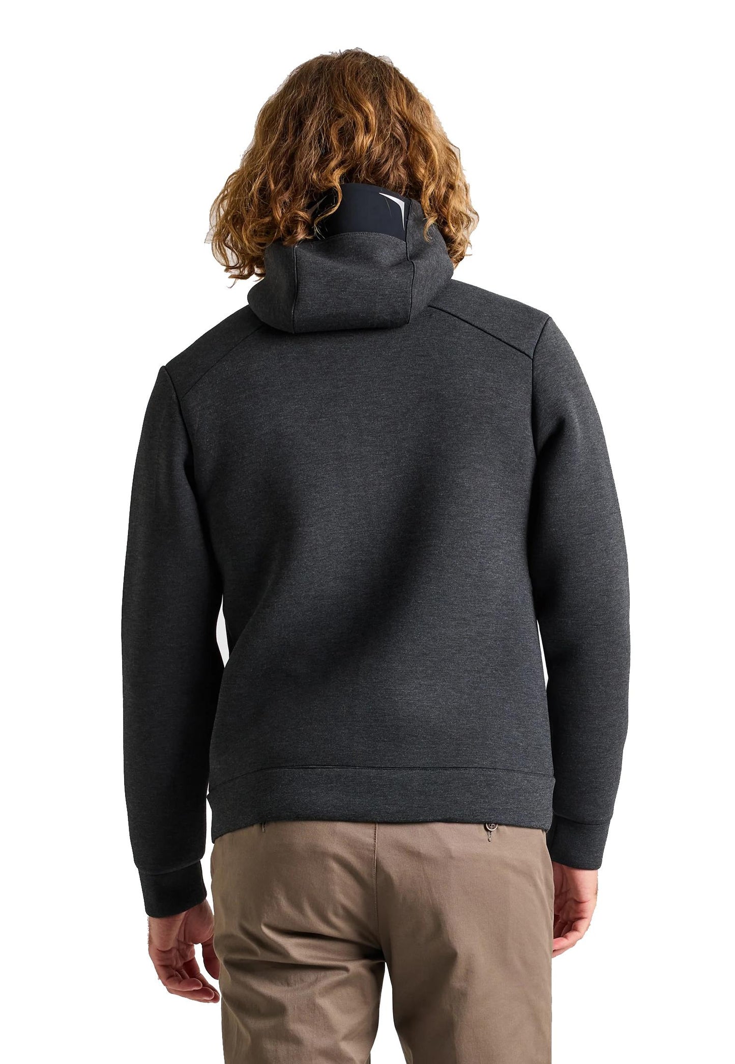 Felpa con cappuccio grigie Act Full zip Slam A25 A106010S00 W61CHARCOAL SLAM 