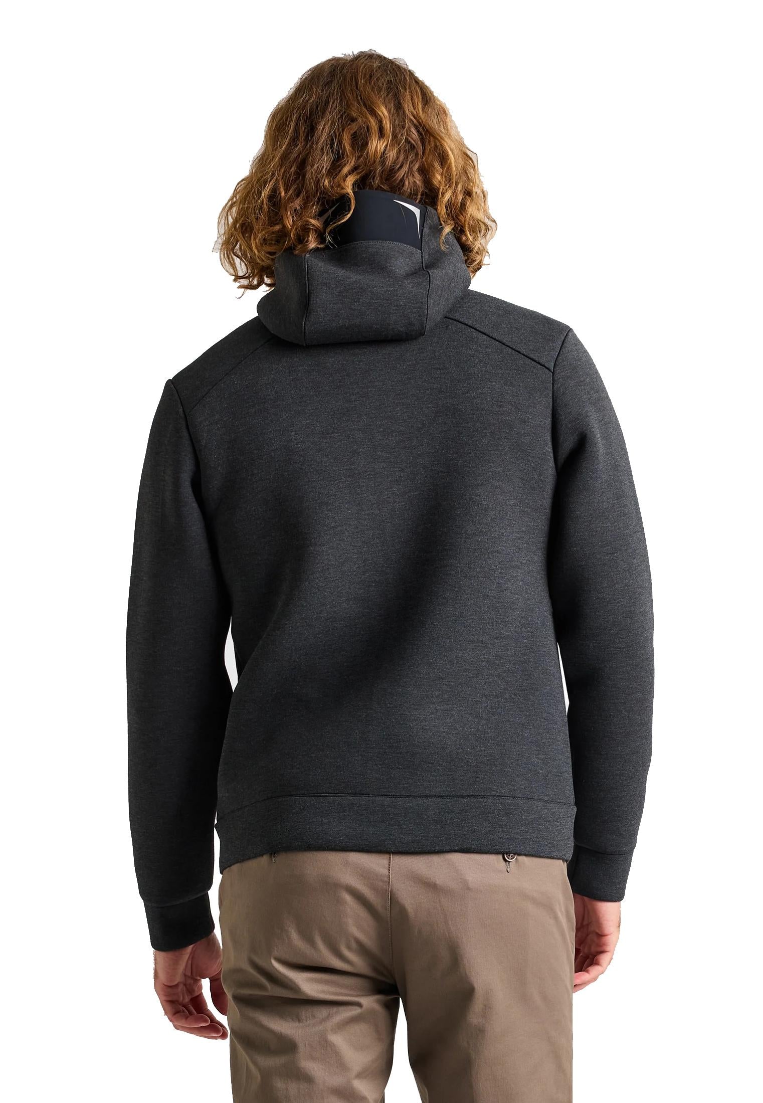Felpa con cappuccio grigie Act Full zip Slam A25 A106010S00 W61CHARCOAL SLAM 