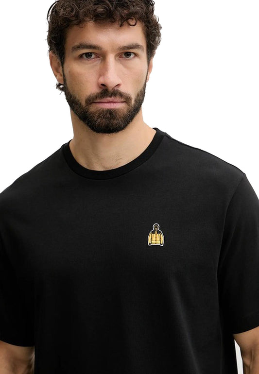 T-shirt girocollo nera toppa giubbino Icon Mountain The North Face A25 NF0A8EU7JK31 NFJK3NFJK3 THE NORTH FACE 