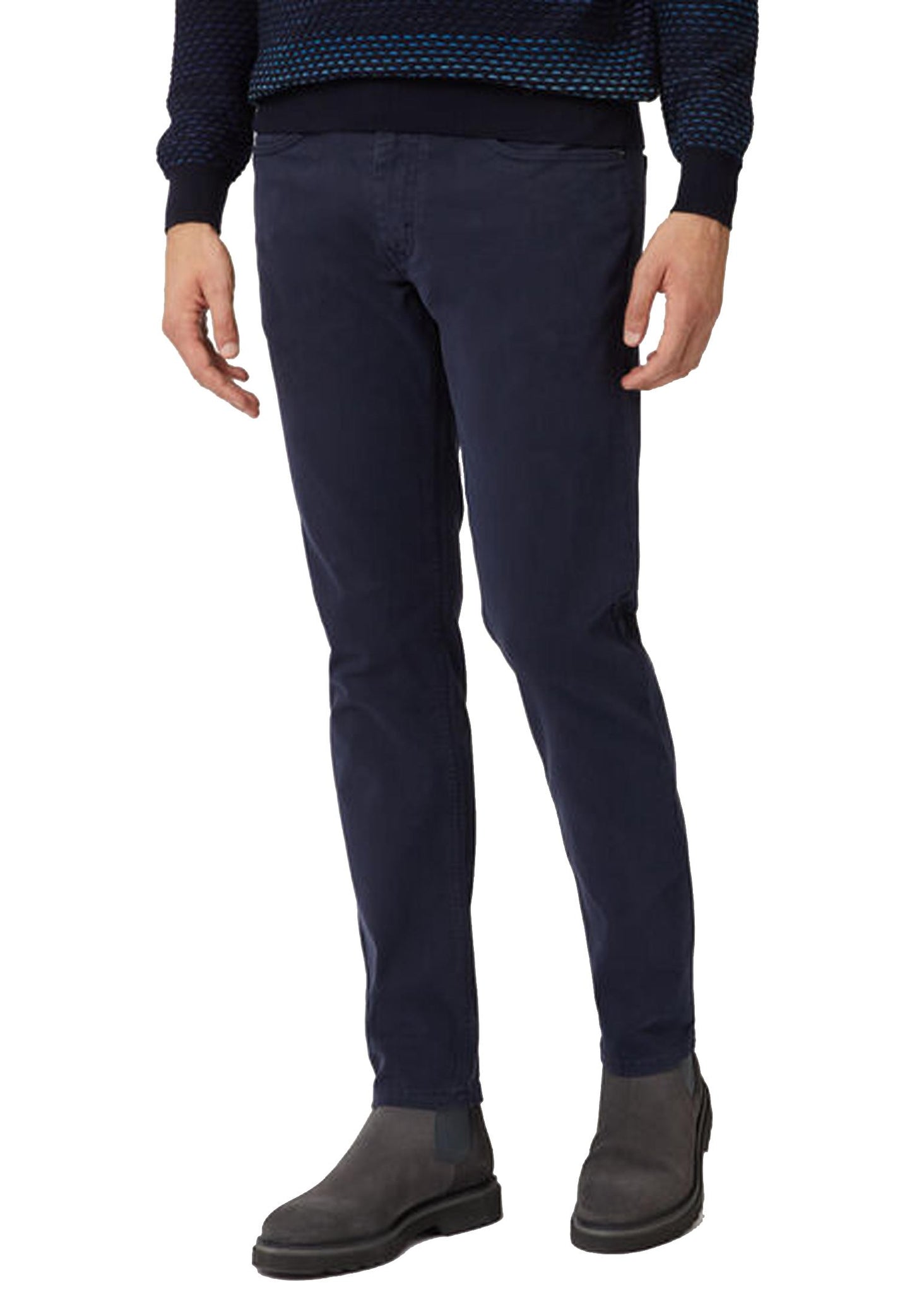 Pantalone blu cotone stretch cinque tasche Harmont&Blaine A23