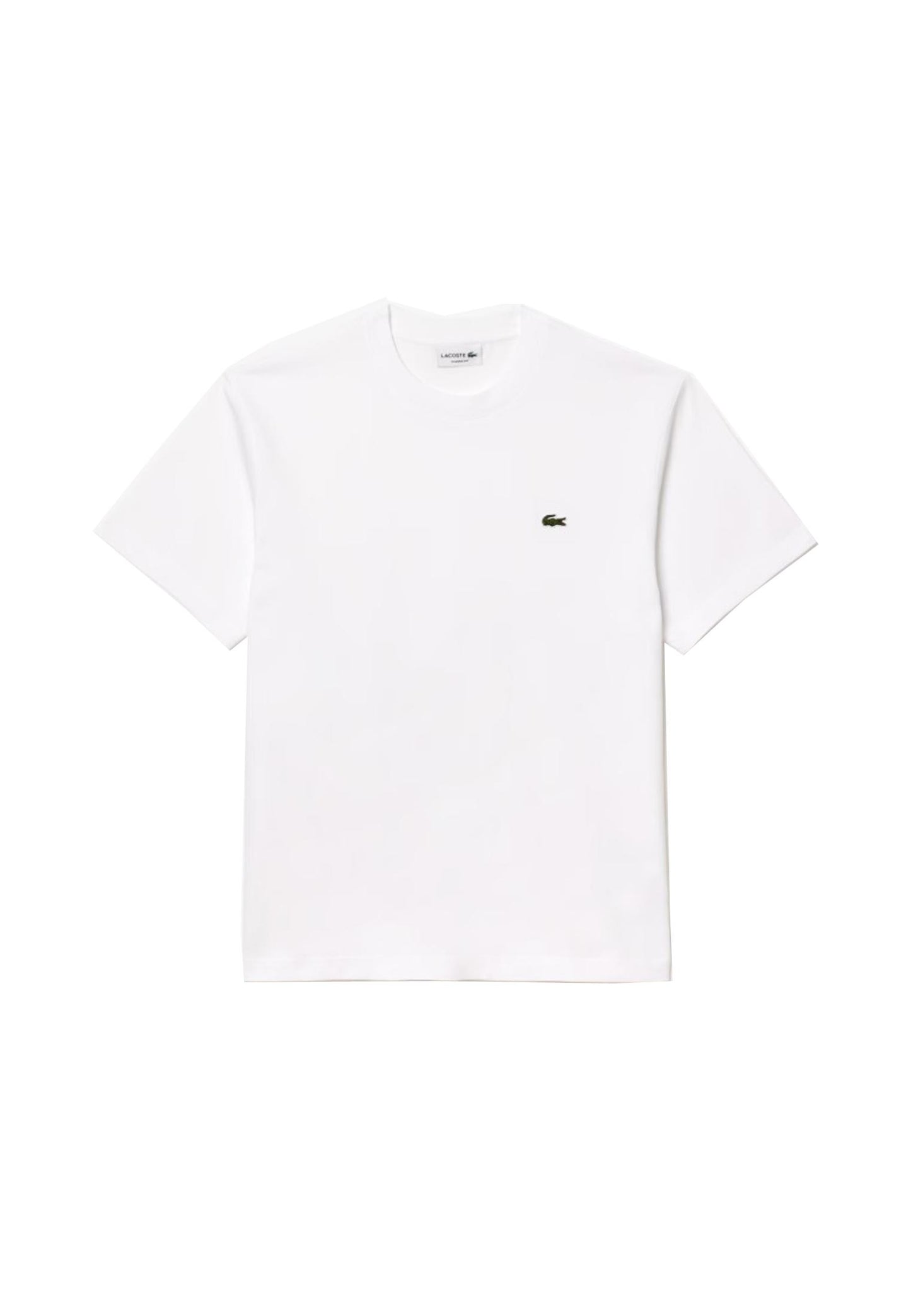T-shirt bianca girocollo cotone classic fit Lacoste A25 TH7318 001001 LACOSTE 