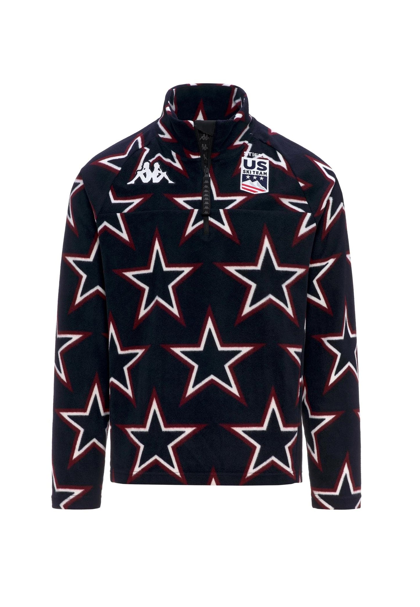 Felpa micropile stelle blu 818G US sci Kappa A25 371Y58W A04A04 KAPPA SKI 