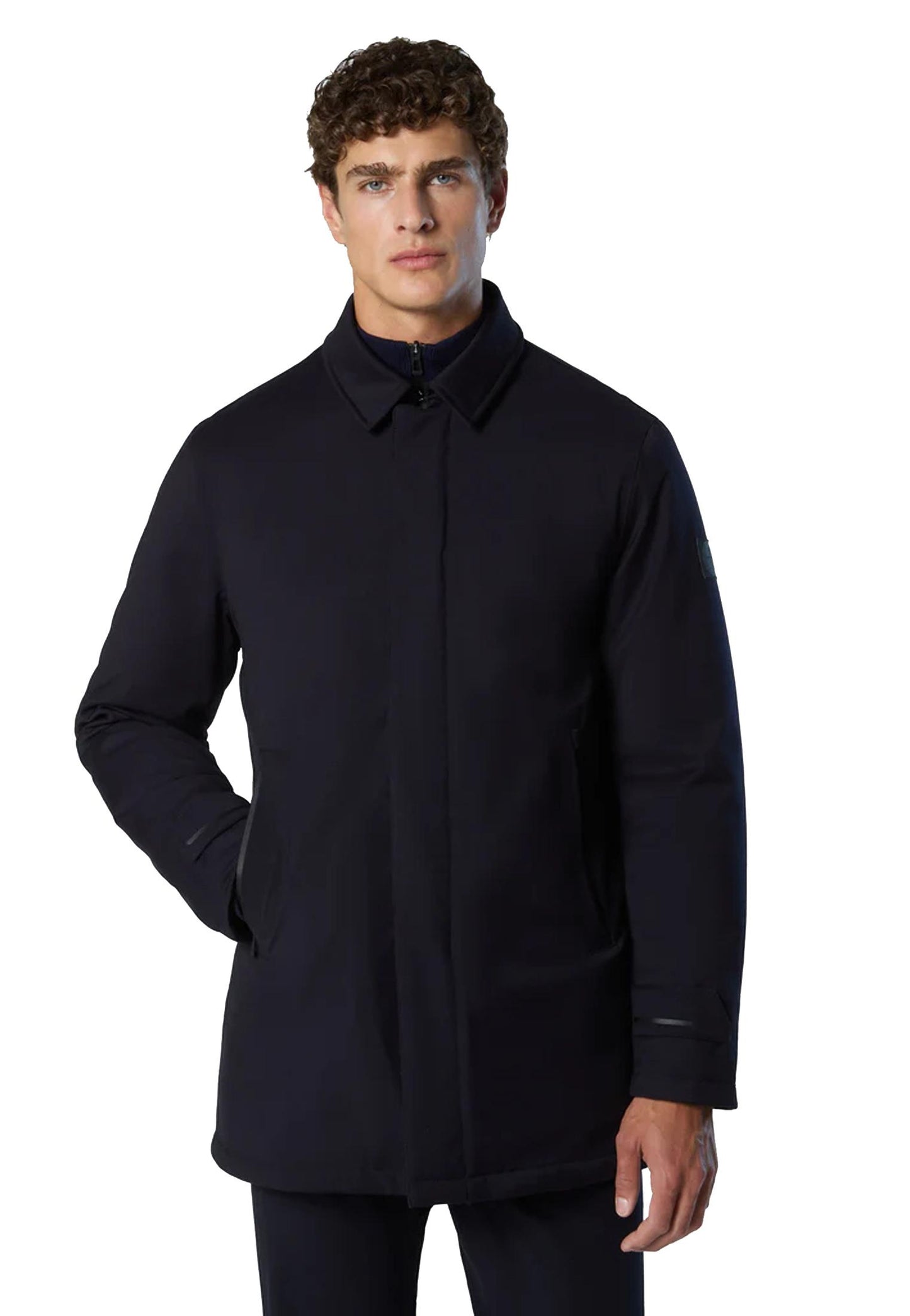 Giubbotto Trench blu misto lana Horizon North Sails A25 603394 08020802 NORTH SAILS 