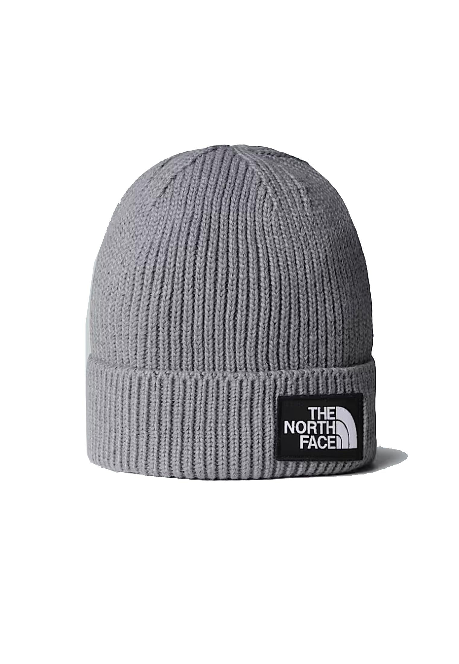Berretto grigio con risvolto e logo box The North Face A25 NF0A8CHEDYY1 NFDYYNFDYY THE NORTH FACE 