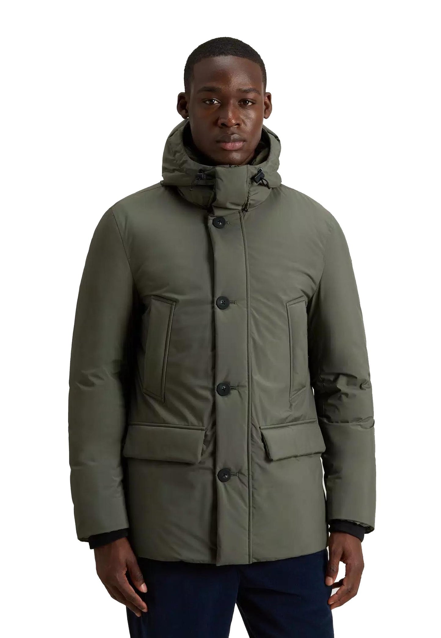 Giubbotto verde Arctic Parka Cloud con cappuccio Woolrich A25 CFWOOU2092MRUT5182 614614 WOOLRICH 