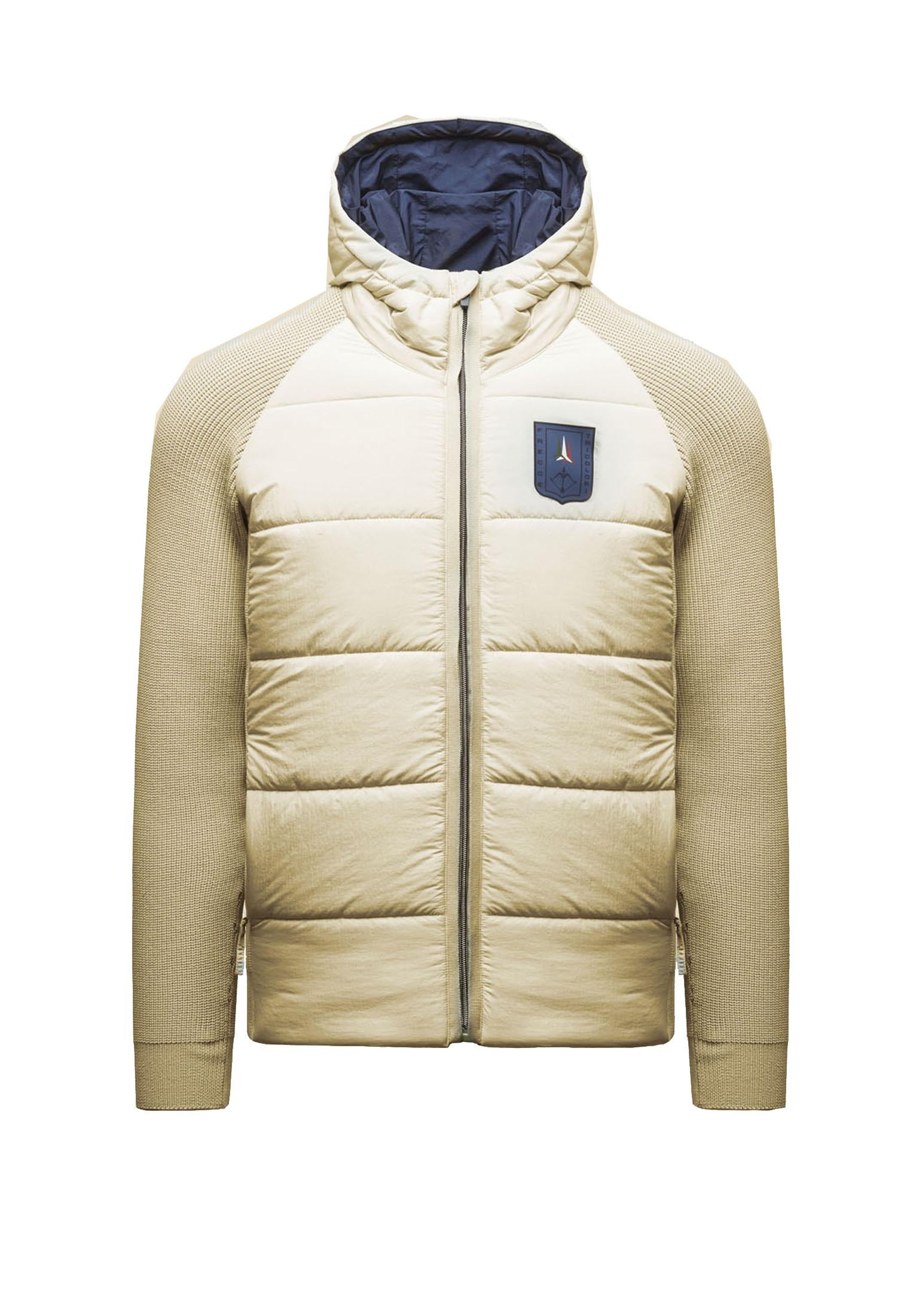 Giacca beige imbottita nylon e maglia Aeronautica Militare A25 252AM1383UCL00001 7310473104 AERONAUTICA MILITARE 