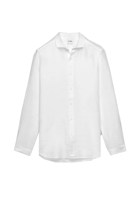 Camicia bianca lino Sundek P26 GM820SHLI5TC M6S70000600 SUNDEK 