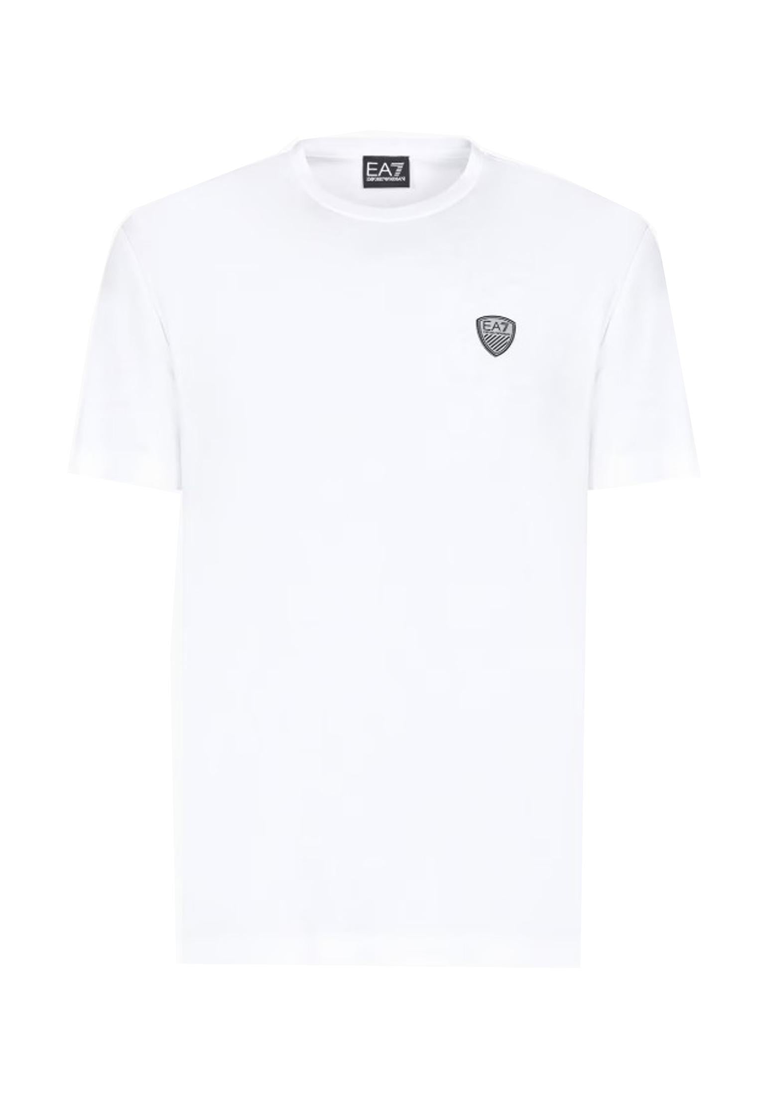T-shirt girocollo bianca misto viscosa slim fit EA7 Armani P26 8NPT16 PJRGZ 11001100 EA7 