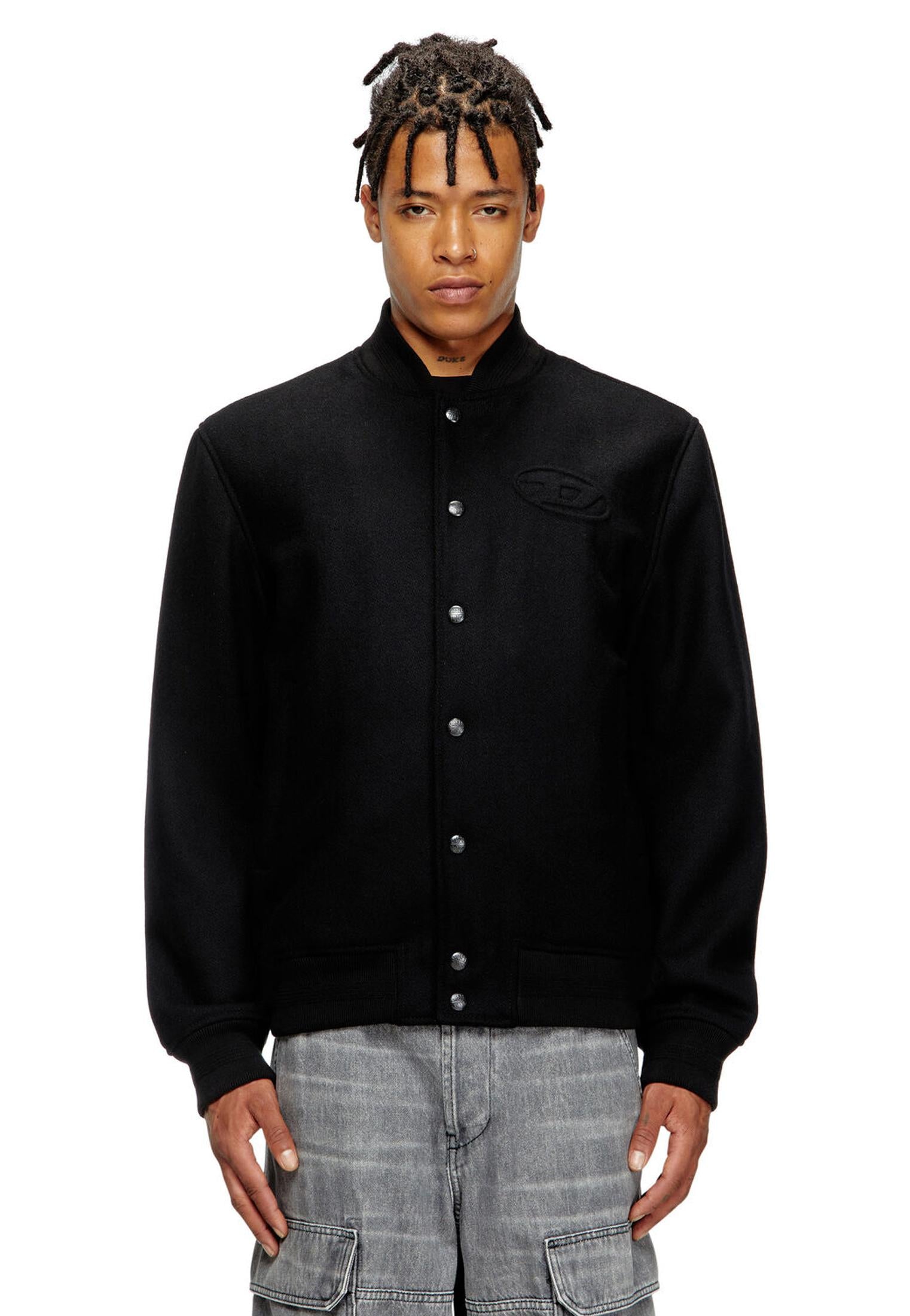 Giacca bomber misto lana nera J-Arry Diesel A25 A19582-0PJBI 11 DIESEL 