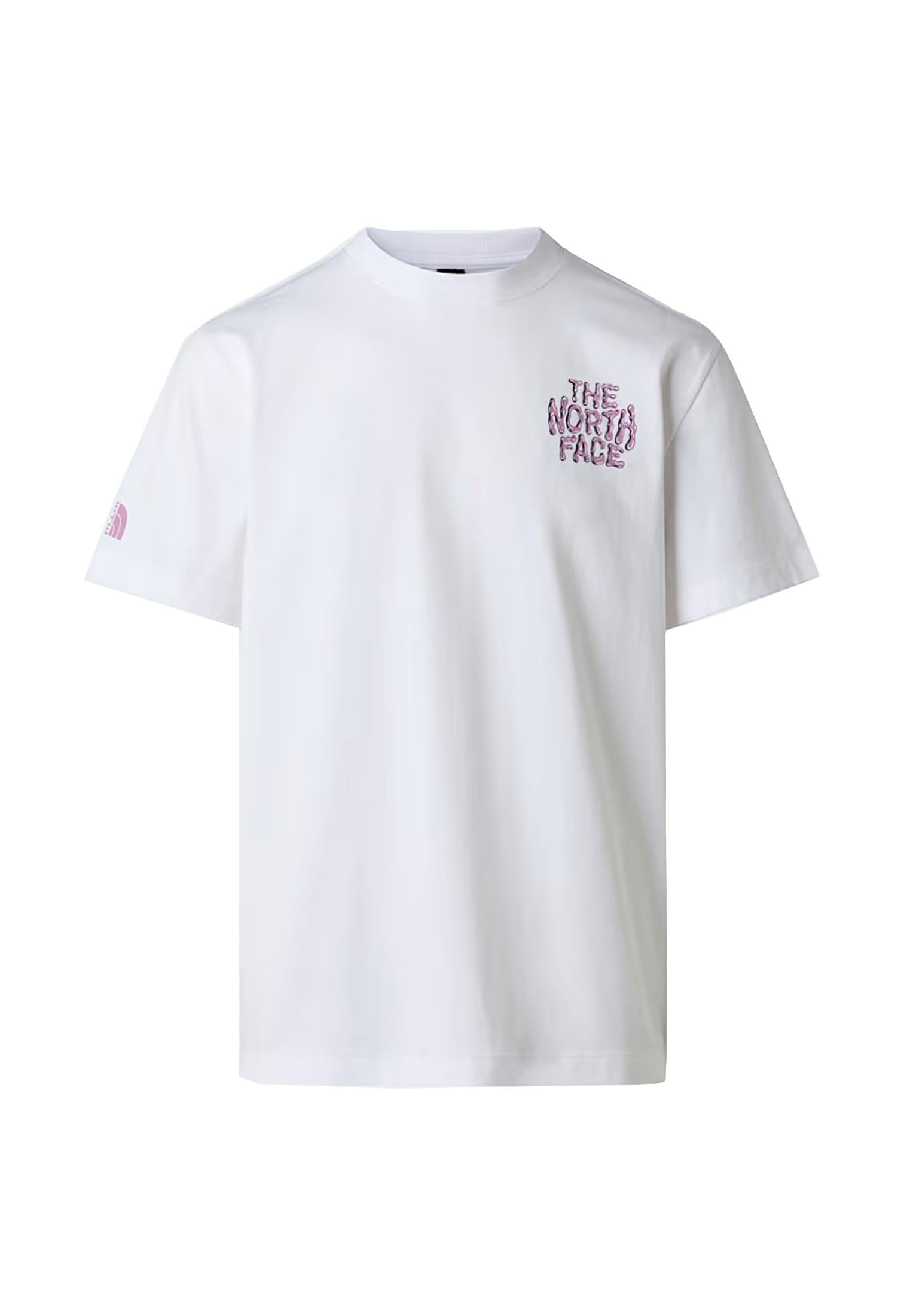 T-shirt girocollo bianca cotone Drip Logo The North Face P26 NF0A8GABFN41 NFFN4NFFN4 THE NORTH FACE 
