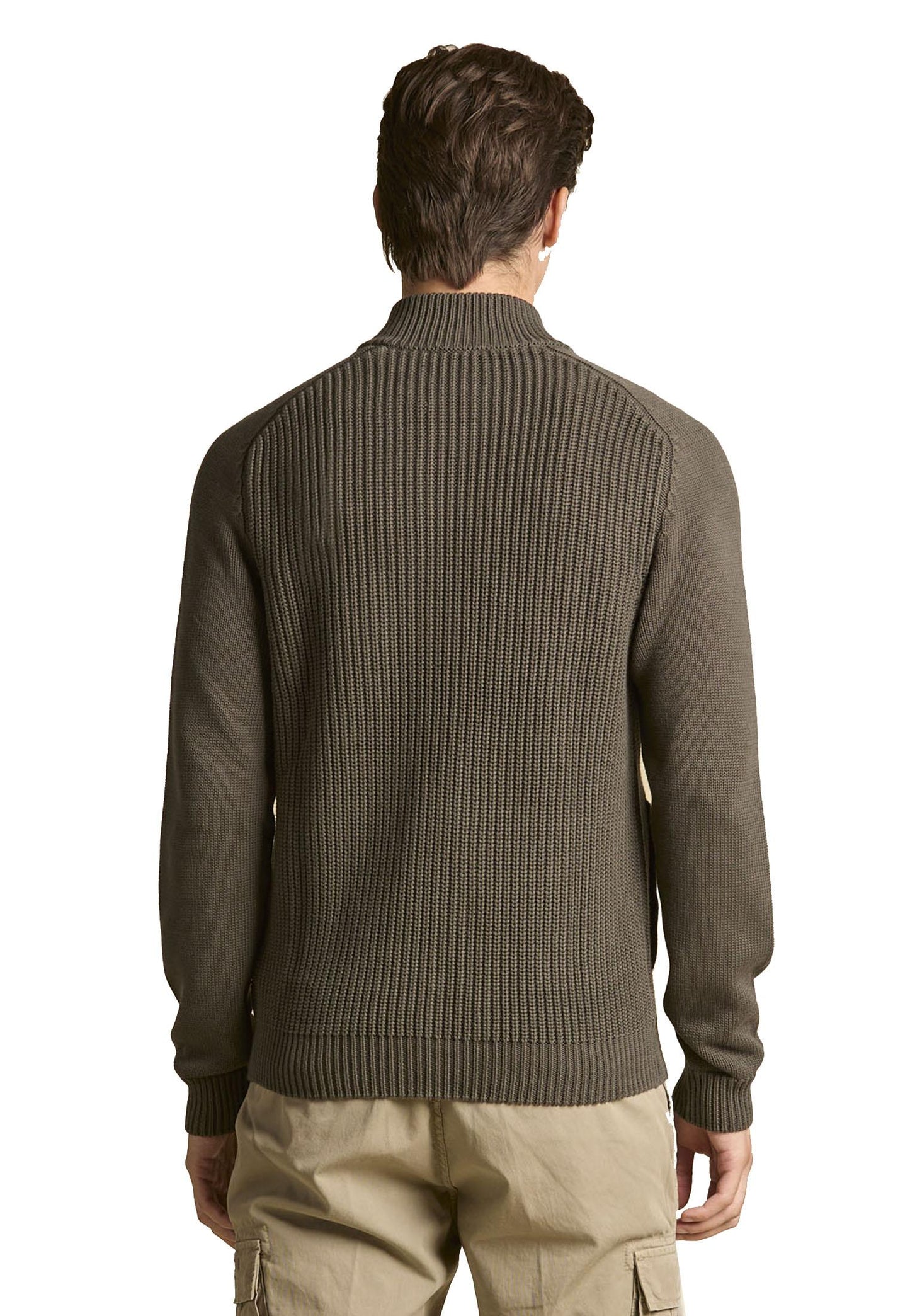 Maglia full-zip grigio cotone costa Aeronautica Militare A25 252MA1565UL00409 3440034400 AERONAUTICA MILITARE 