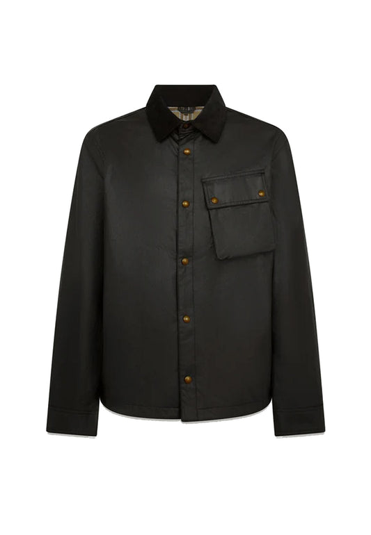 Giacca lana nera cerata Ground Belstaff A25 105804 BLACK BELSTAFF 