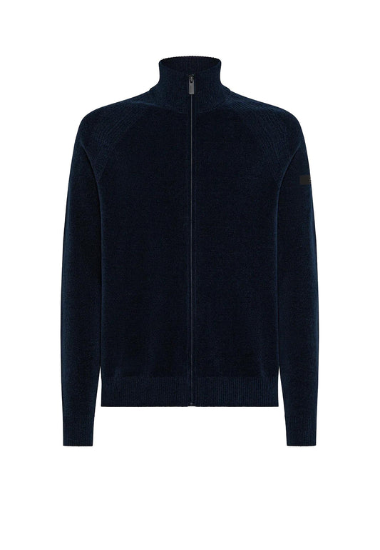 Dolcevita maglia full zip blu scuro RRD A25 W25134 6060 RRD 