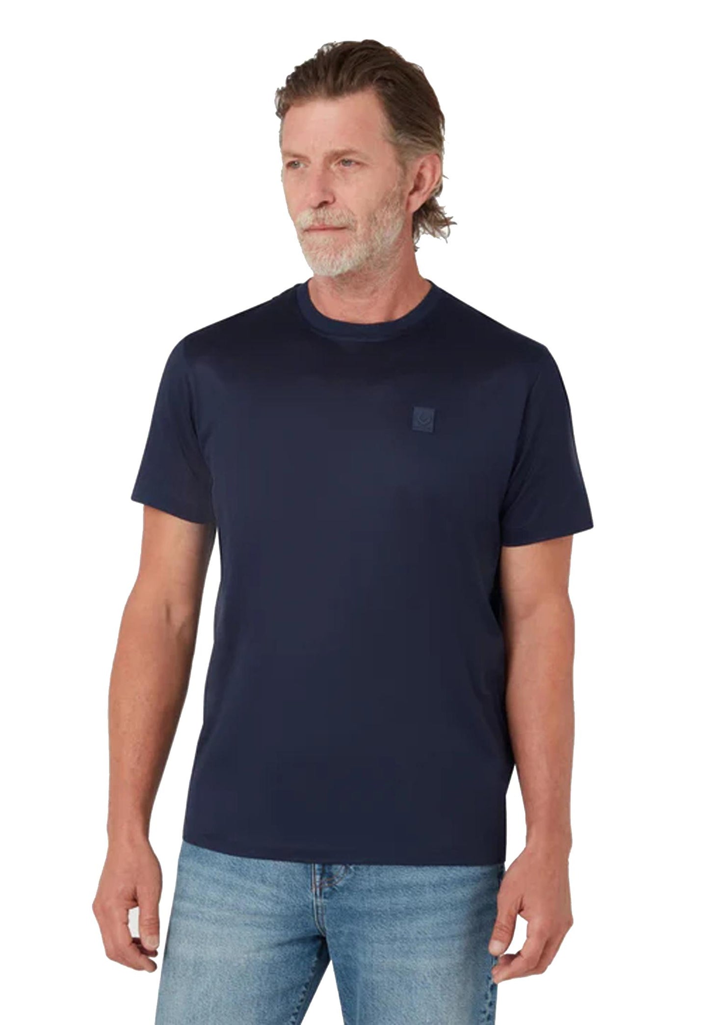 T-shirt girocollo blu scuro cotone Steel Belstaff P26 106039 Dark InkDark Ink BELSTAFF 