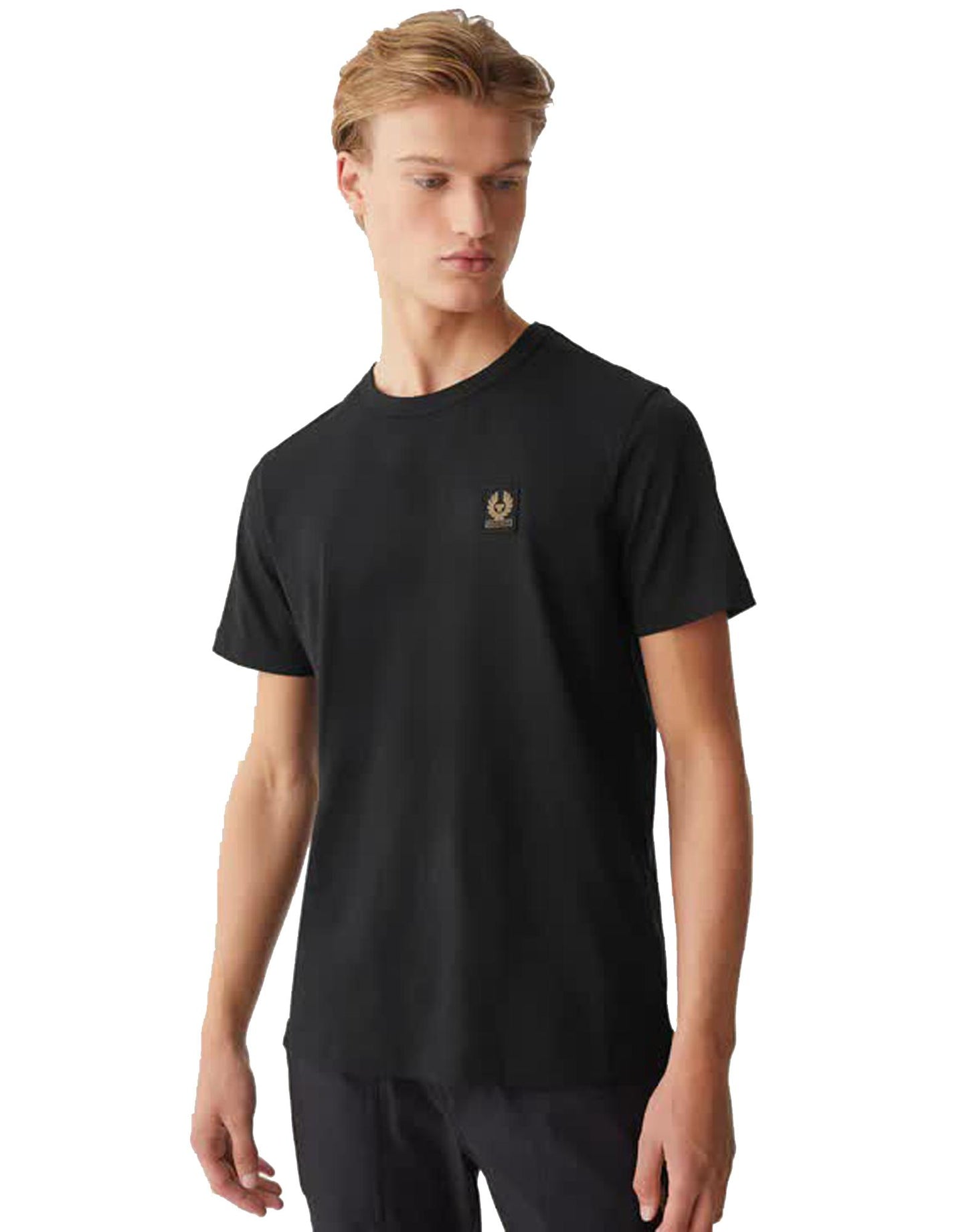 T-shirt girocollo nera cotone Belstaff P26 100055 BlackBlack BELSTAFF 