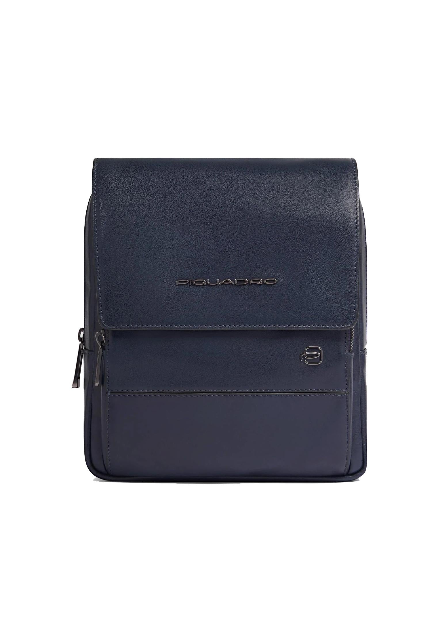 Borsello uomo in pelle porta iPad® con tasca blu Piquadro A25 CA6791W136 BLUBLU PIQUADRO 