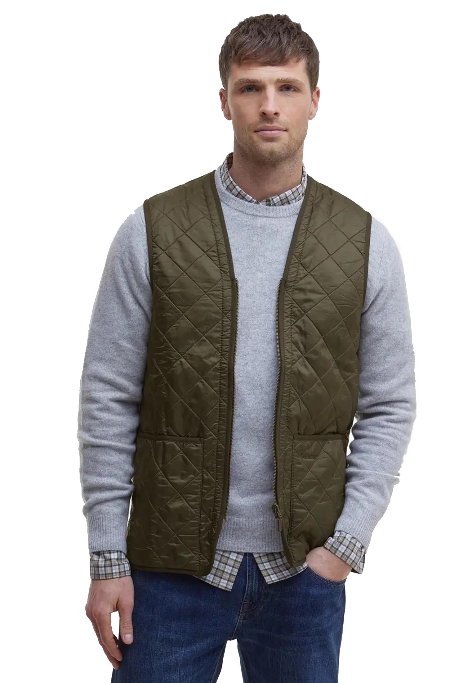 Gilet smanicato trapuntato verde Barbour A25 252MMLI0002 OL91OL91 BARBOUR 