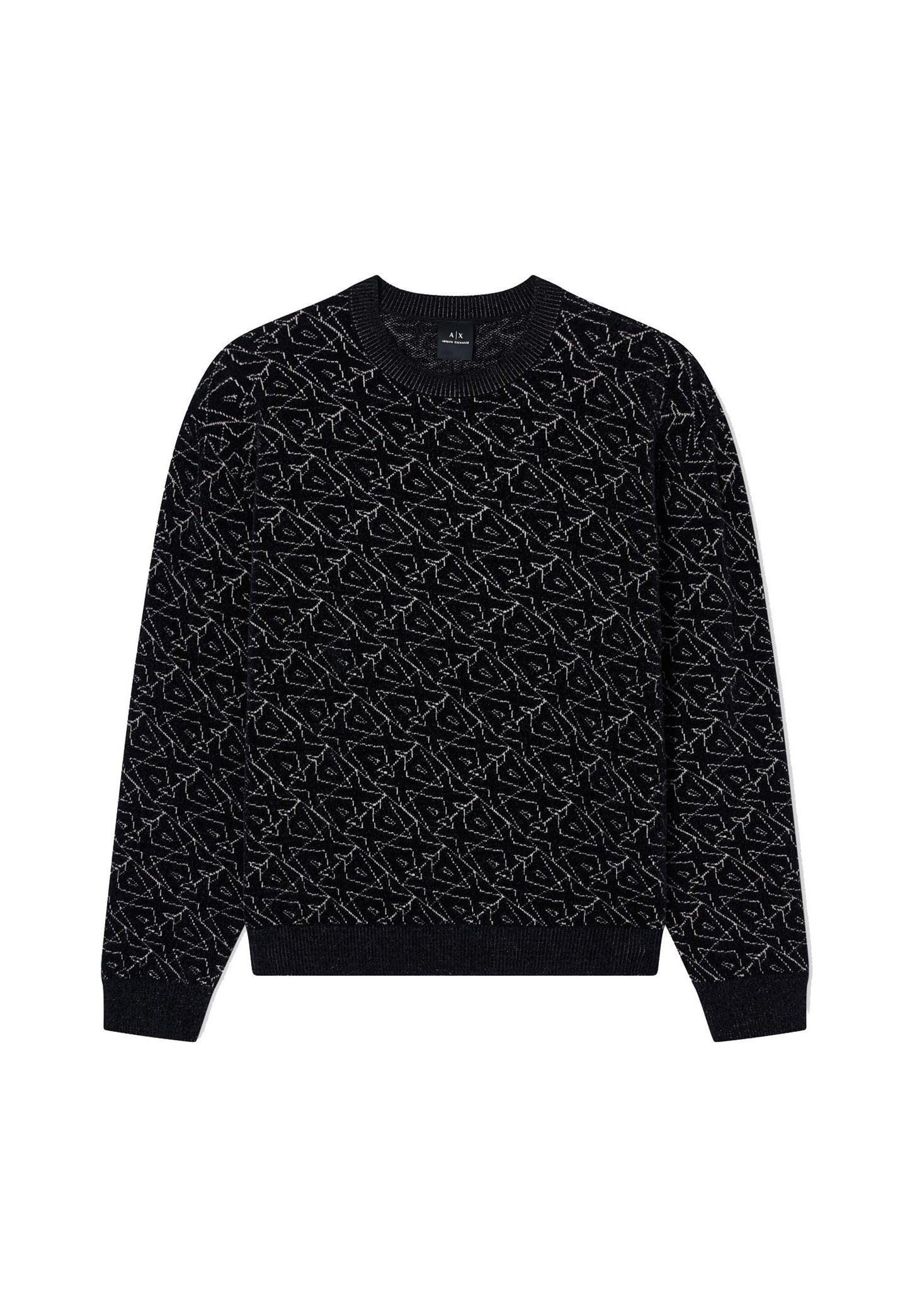 Maglione girocollo logo allover Armani Exchange A25 XM001330 AF16916 FC196FC196 ARMANI EXCHANGE 