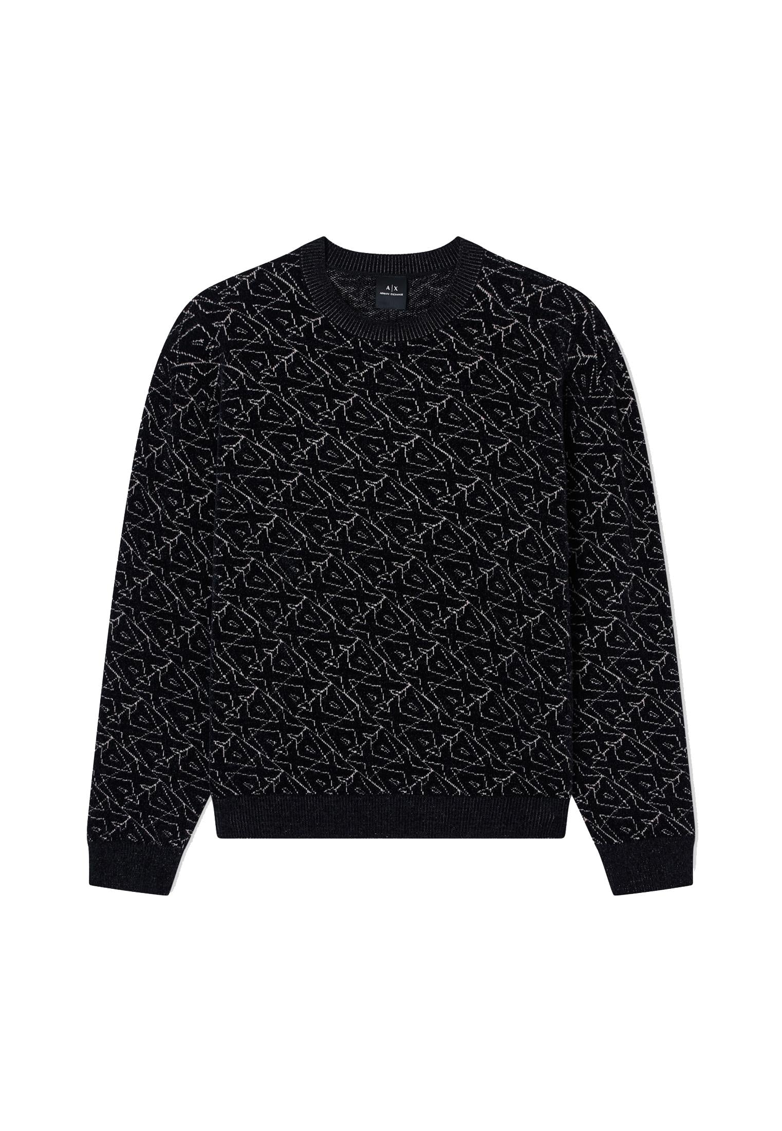 Maglione girocollo logo allover Armani Exchange A25 XM001330 AF16916 FC196FC196 ARMANI EXCHANGE 