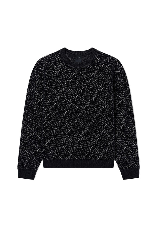 Maglione girocollo logo allover Armani Exchange A25 XM001330 AF16916 FC196FC196 ARMANI EXCHANGE 