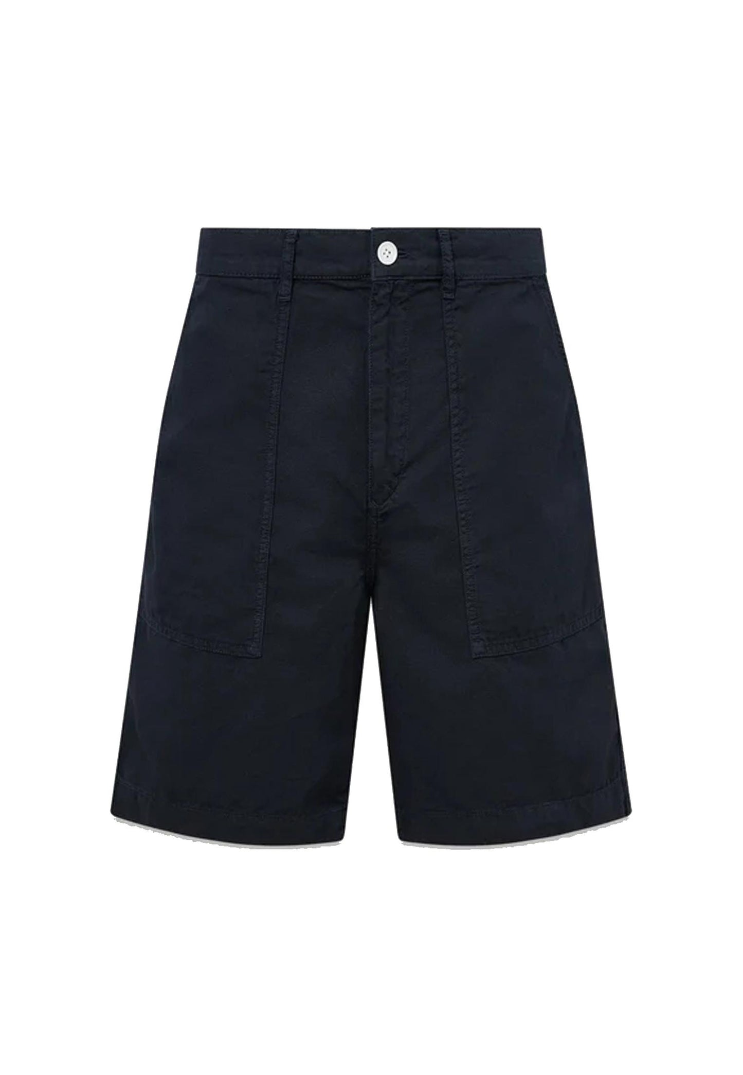 Pantaloni corti bermuda cotone e lino blu Belstaff P26 106385 Dark InkDark Ink BELSTAFF 