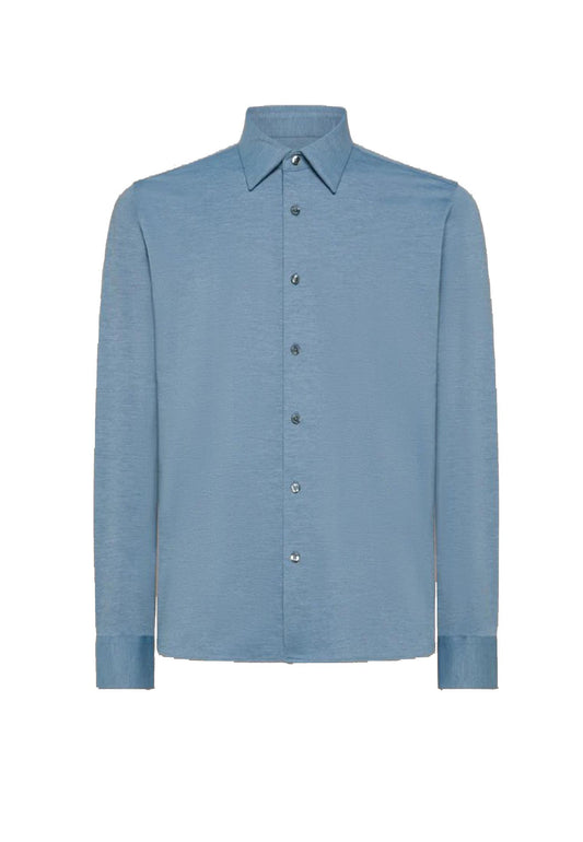 Camicia elasticizzata blu Oxford RRD A24