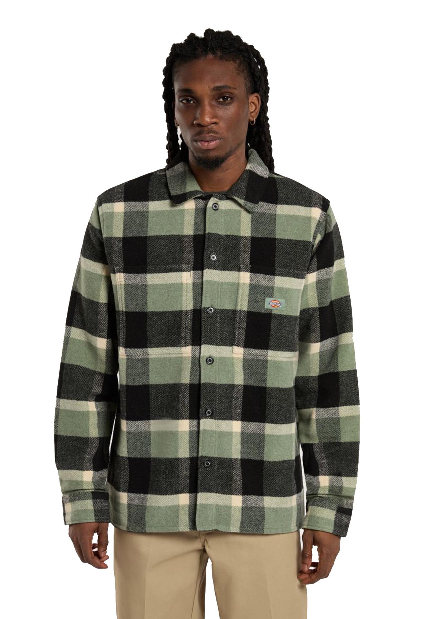 Camicia a quadri verde misto lana Coaling Dickies A25 DK0A4XZZL191 DKL19DKL19 DICKIES 