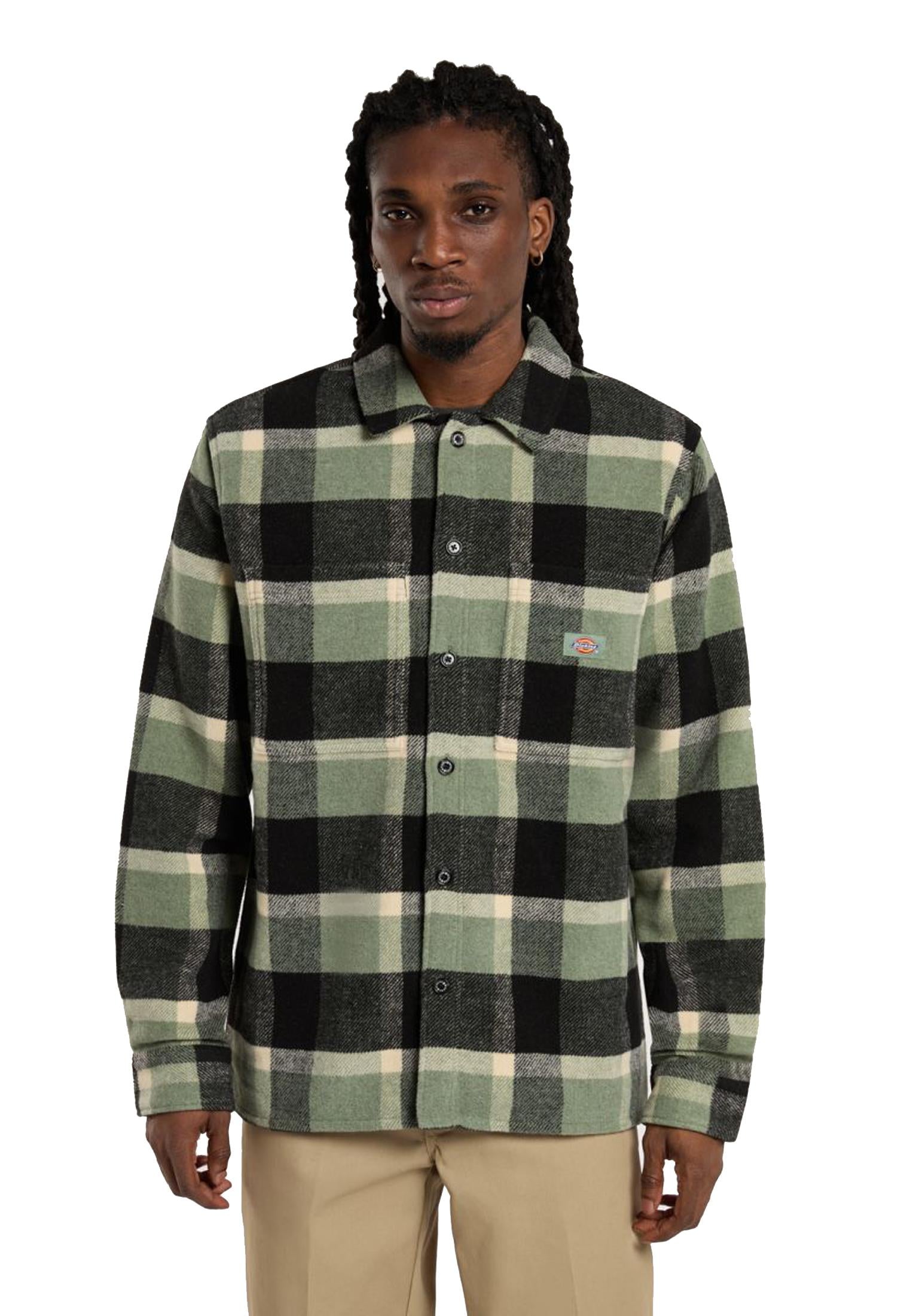 Camicia a quadri verde misto lana Coaling Dickies A25 DK0A4XZZL191 DKL19DKL19 DICKIES 