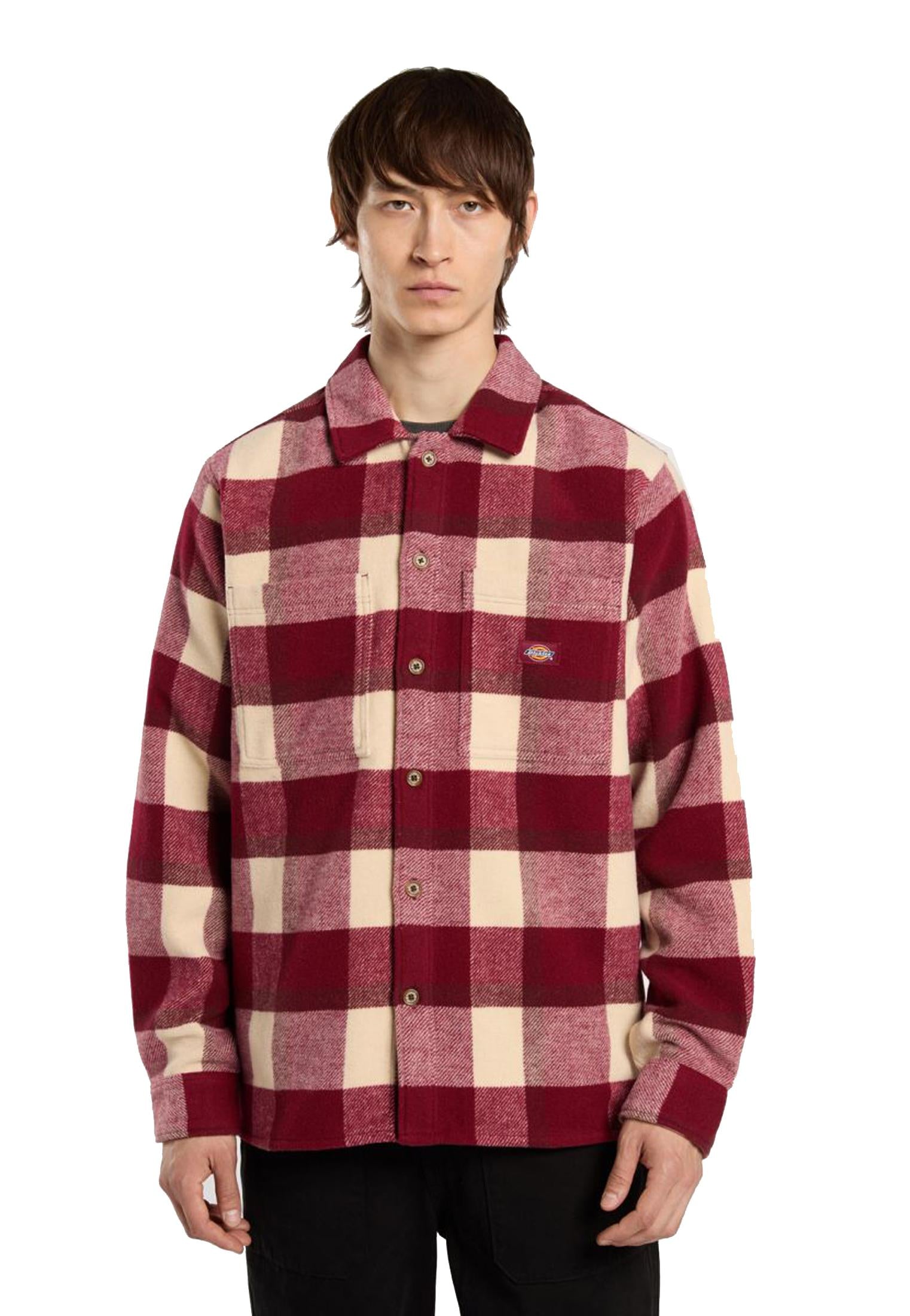 Camicia a quadri rossa misto lana Coaling Dickies A25 DK0A4XZZK74 DKK74DKK74 DICKIES 