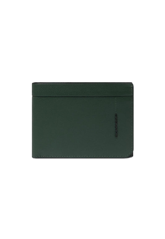 Portafoglio verde pelle con portamonete Piquadro A25 PU257W137R VEVE PIQUADRO 
