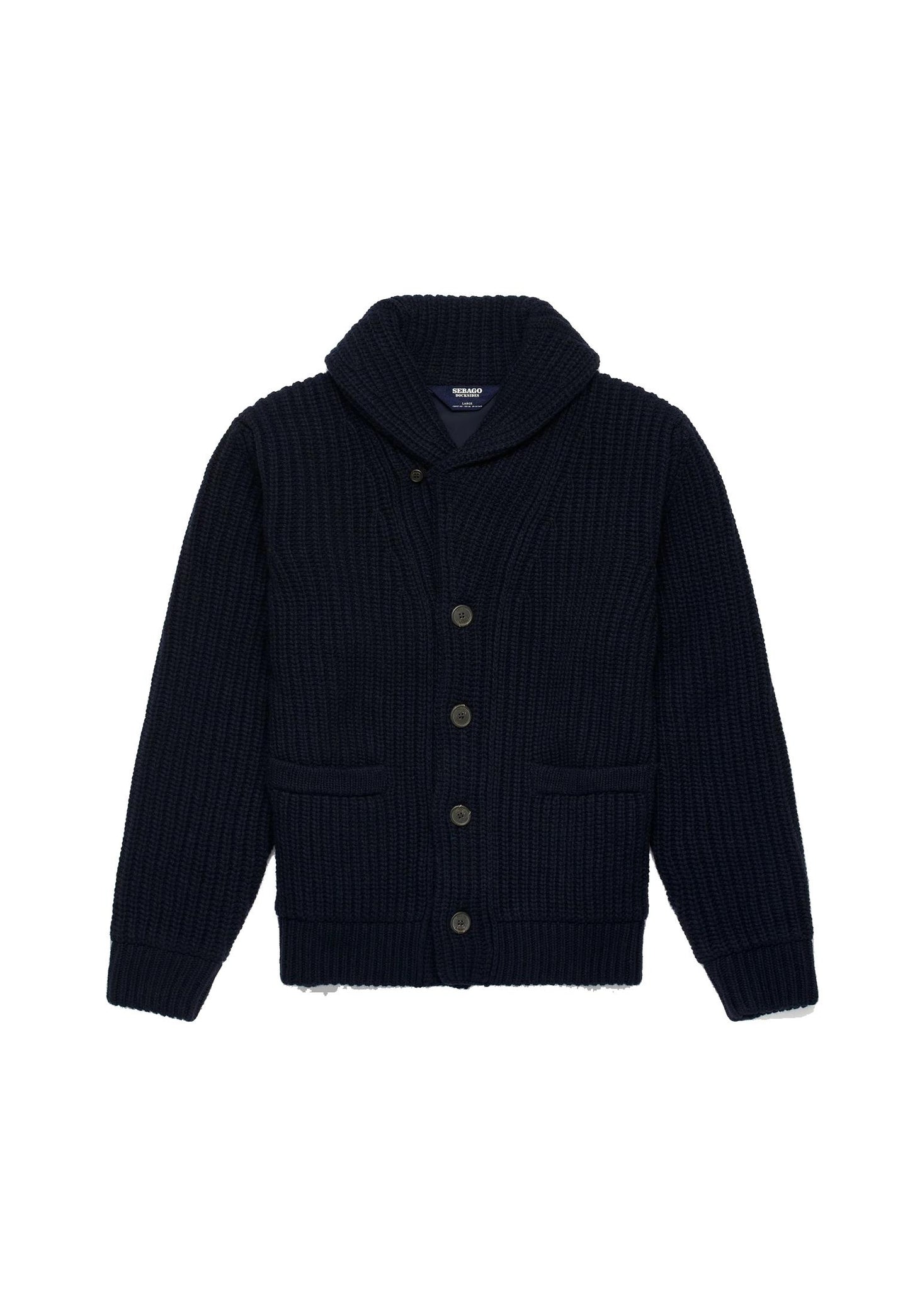 Cardigan maglione blu misto lana Bradford Sebago A25 71131CW 193193 SEBAGO 