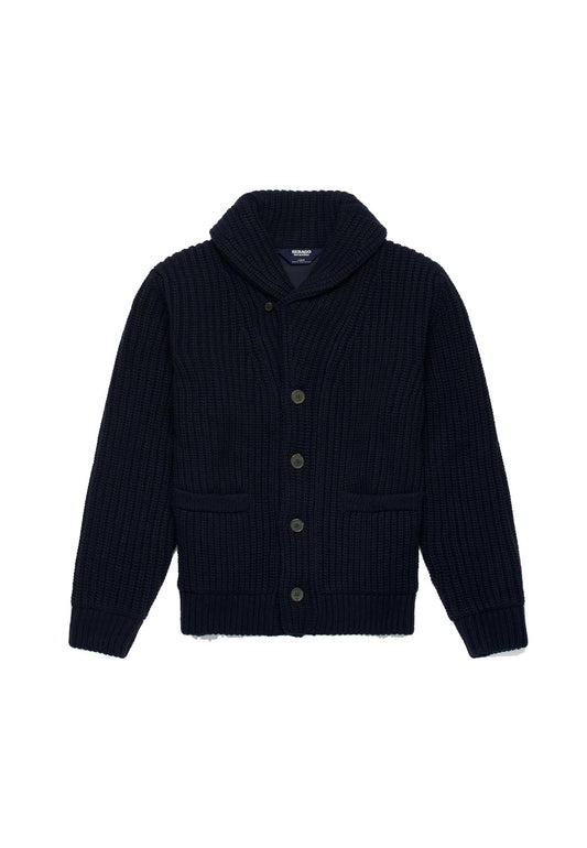 Cardigan maglione blu misto lana Bradford Sebago A25 71131CW 193193 SEBAGO 