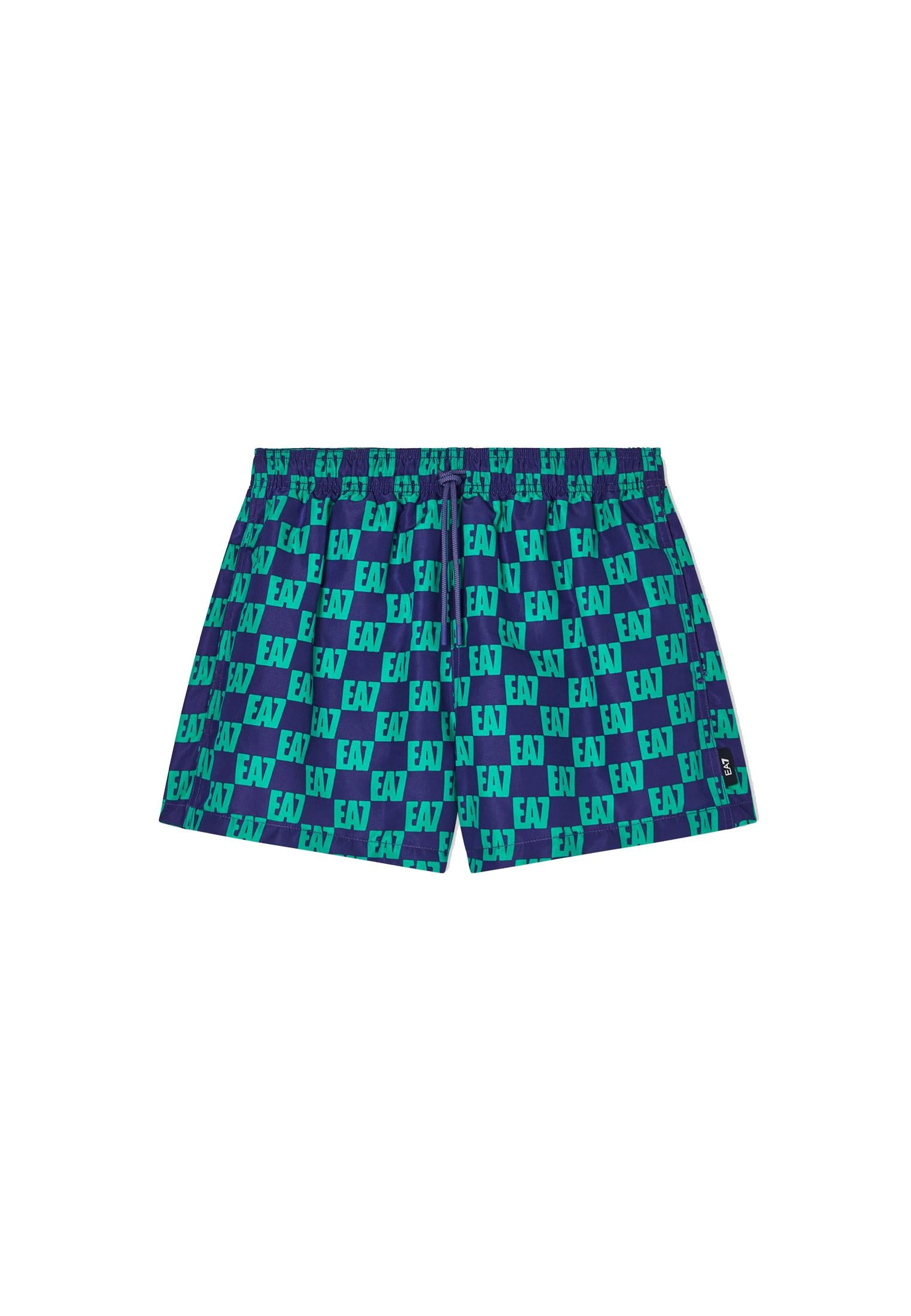 Costume da bagno boxer turchese Graphic EA7 Armani P26 7M001677 AF21252 MB466MB466 EA7 