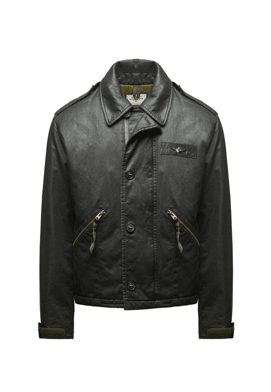 Giubbino imbottito nero cotone Aeronautica Militare A25 252AB3019UCT04215 3430034300 AERONAUTICA MILITARE 