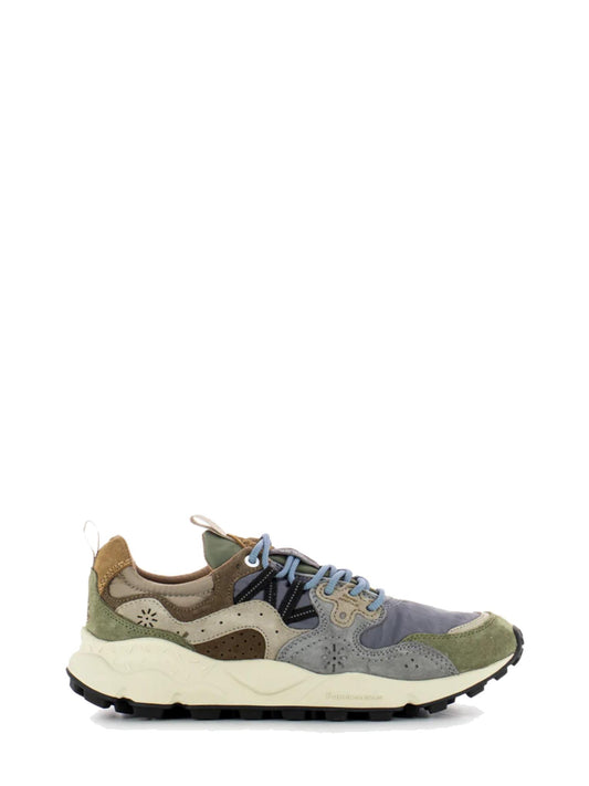 Sneaker multicolore con lacci militare/grigio/marrone Falc Yamano 3 A24