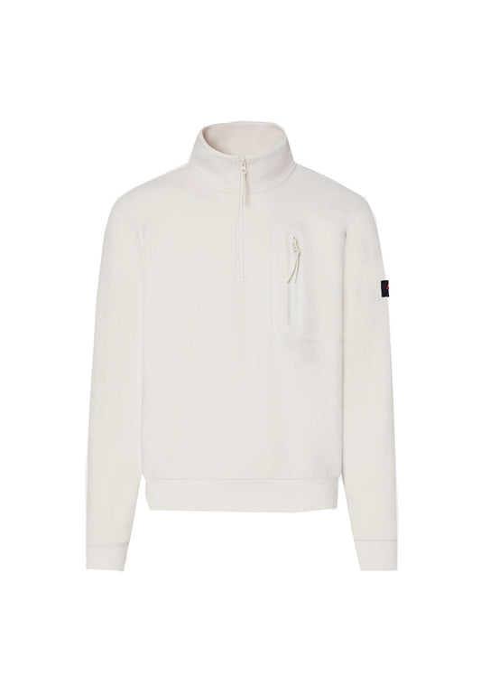 Felpa con collo a lupetto mezza zip panna Kent Peuterey P26 PEU5798 99012177 729729 PEUTEREY 