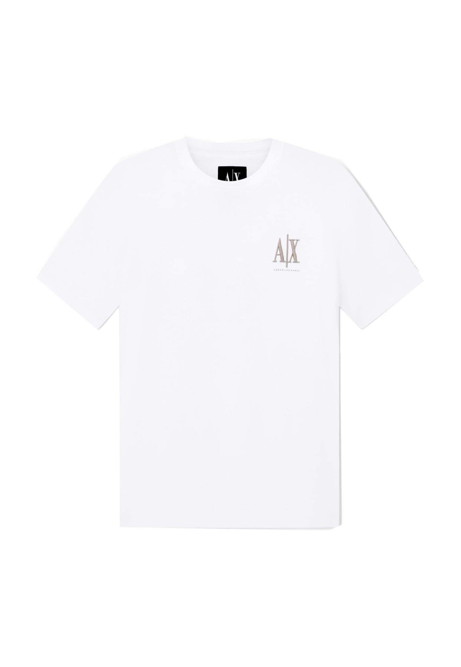 T-shirt girocollo bianca regular fit Armani Exchange A25 XM000365 AF12308 U0009U0009 ARMANI EXCHANGE 