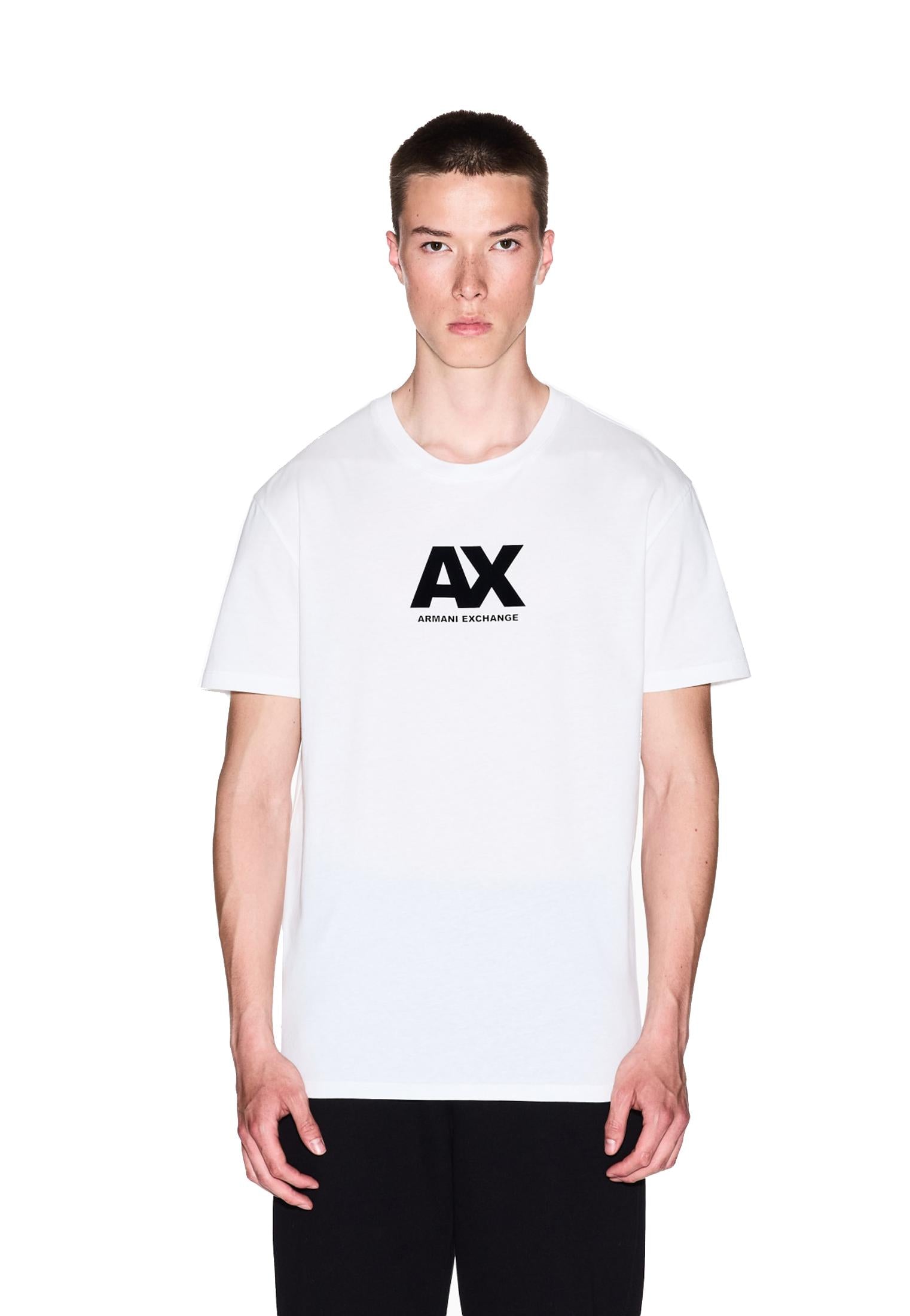T-shirt girocollo bianca regular fit Armani Exchange A25 XM001403 AF16432 U0009U0009 ARMANI EXCHANGE 