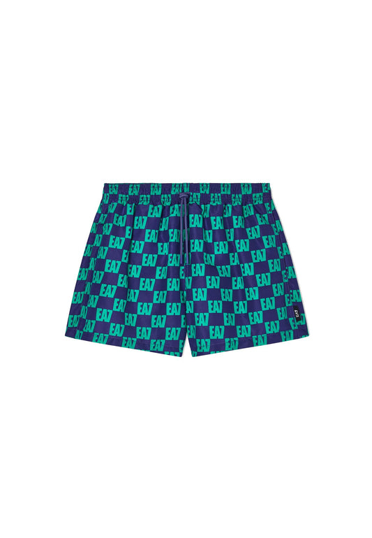 Costume da bagno boxer turchese Graphic EA7 Armani P26 7M001677 AF21252 MB466MB466 EA7 