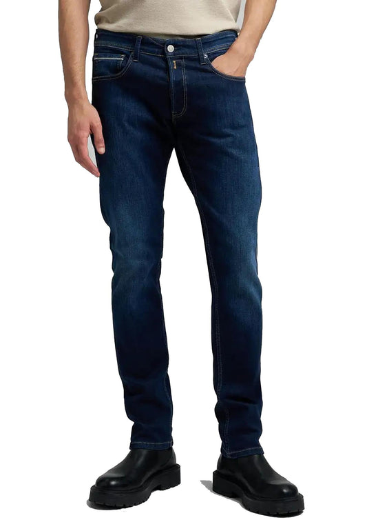 Pantaloni jeans blu scuro grover straing fit Replay A25 MA972 .000.685 904 007007 REPLAY 