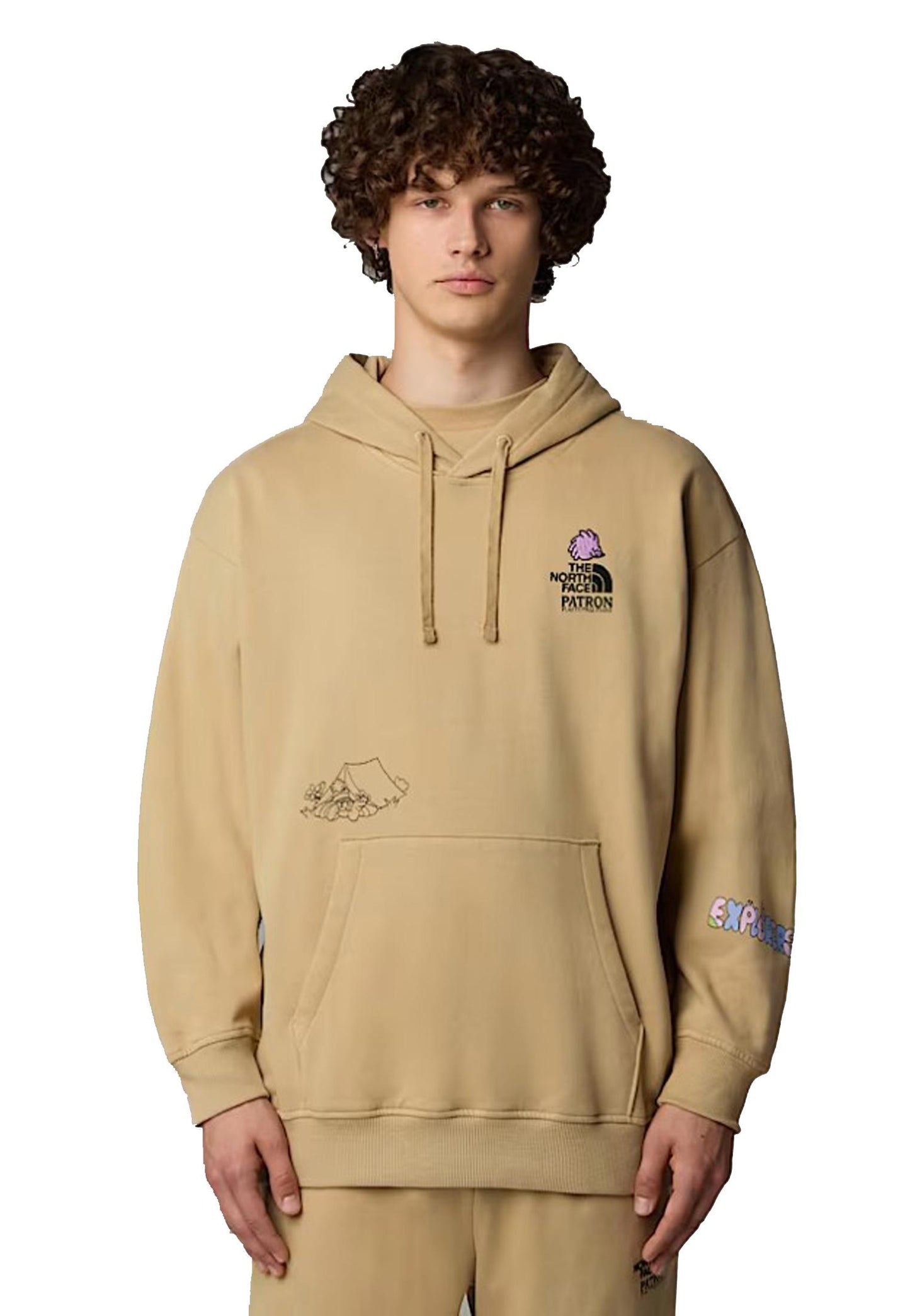 Felpa con cappuccio sabbia Mountain Cleanup oversized unisex The North Face P25 NF0A8C2VLK51 NFLK5NFLK5 THE NORTH FACE 