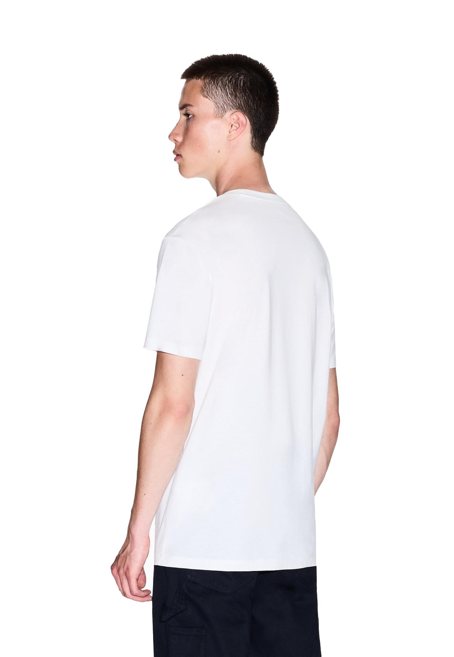 T-shirt girocollo cotone bianca regular fit stampa grafica Armani Exchange A25 XM001440 AF10358 U0009U0009 ARMANI EXCHANGE 