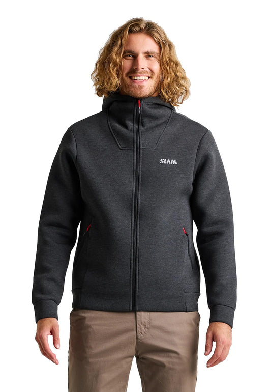 Felpa con cappuccio grigie Act Full zip Slam A25 A106010S00 W61CHARCOAL SLAM 