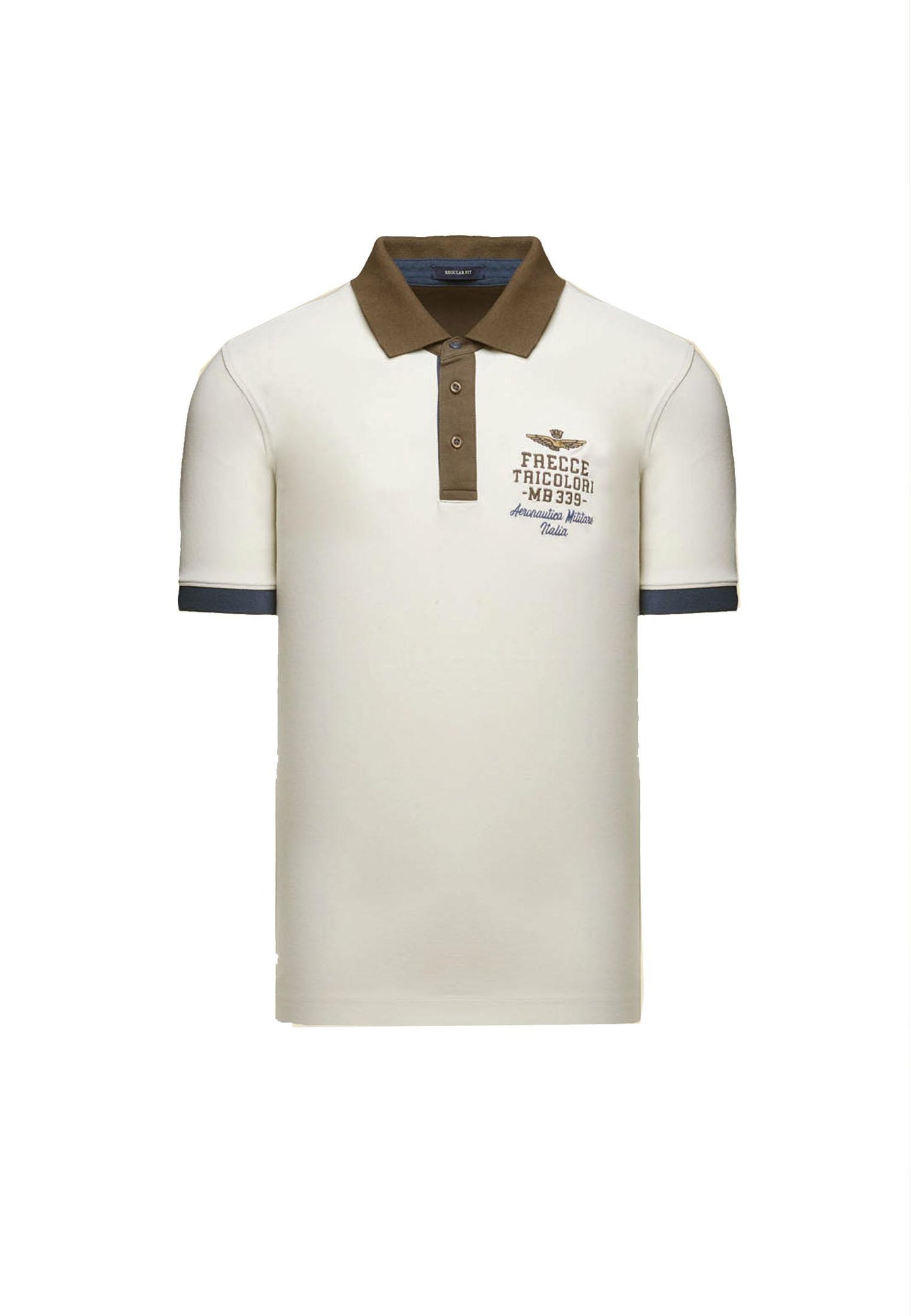 Polo a mezze maniche beige Frecce Tricolori Aeronautica Militare P26 261PO1908UP00191 7307873078 AERONAUTICA MILITARE 