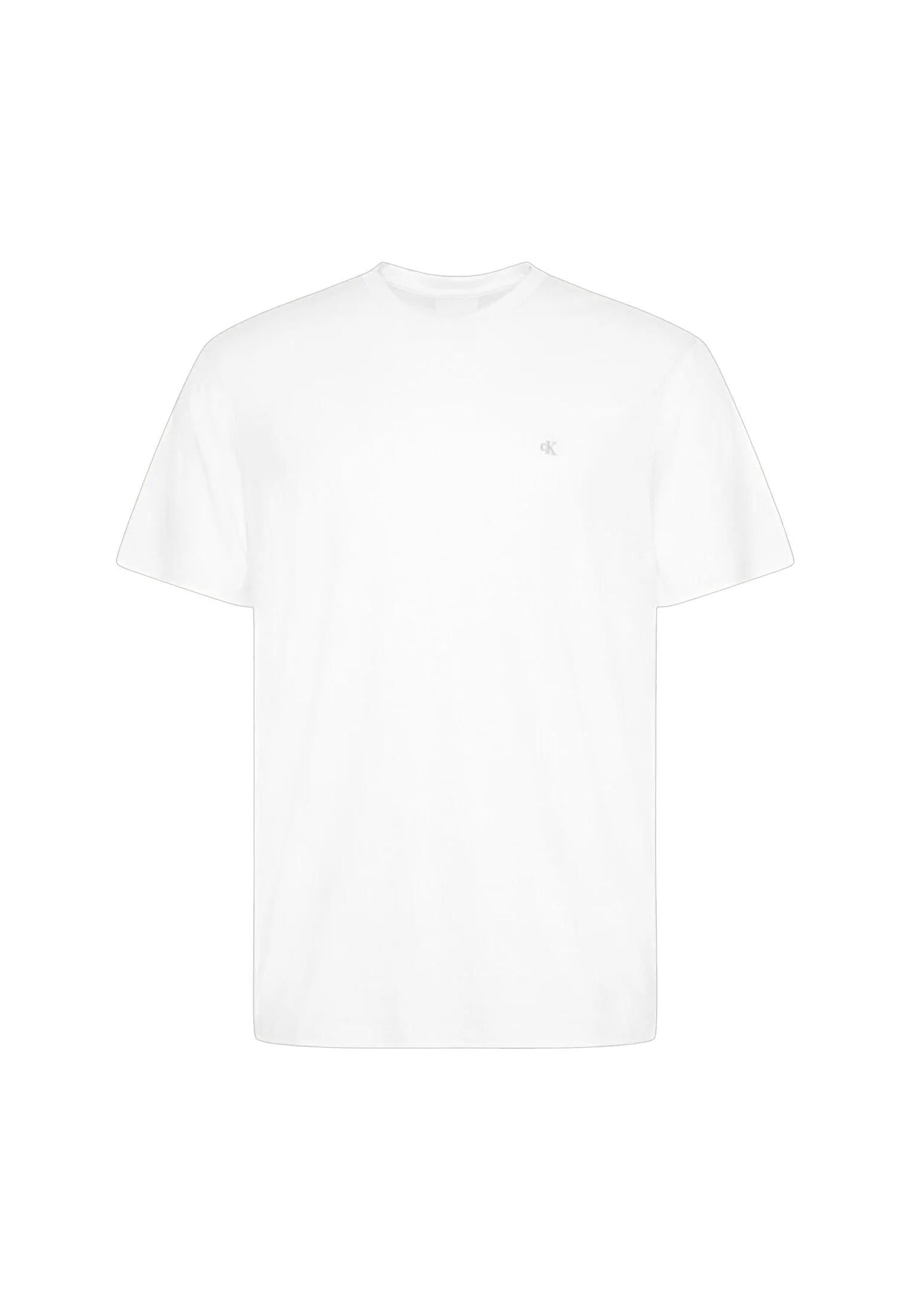 T-shirt girocollo bianca cotone Calvin Klein A25 LV04LB275GYAF YAFYAF CALVIN KLEIN 