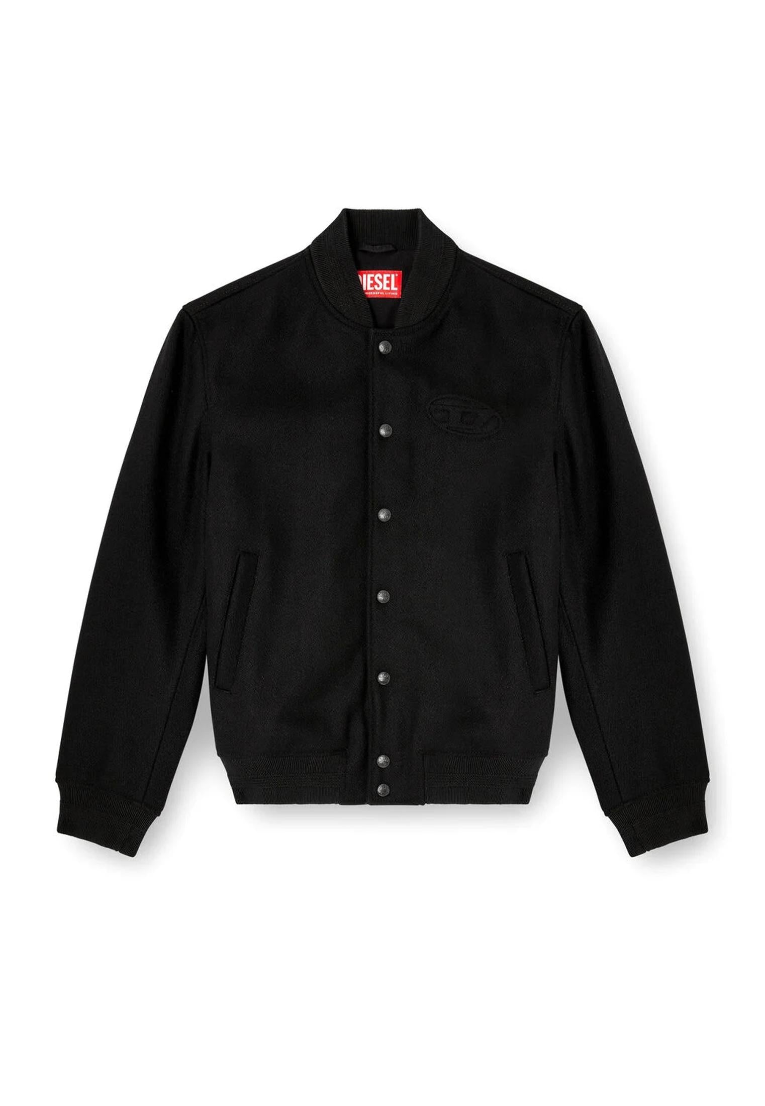 Giacca bomber misto lana nera J-Arry Diesel A25 A19582-0PJBI 11 DIESEL 