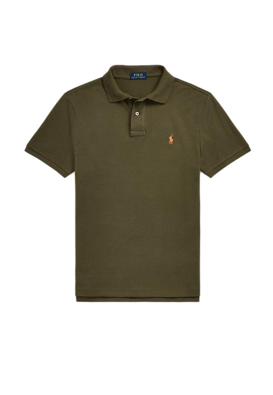 Polo a maniche corte classica verde oliva Polo Ralph Lauren P26 710782592014 CANOPY OLIVE/C2226 POLO RALPH LAUREN 