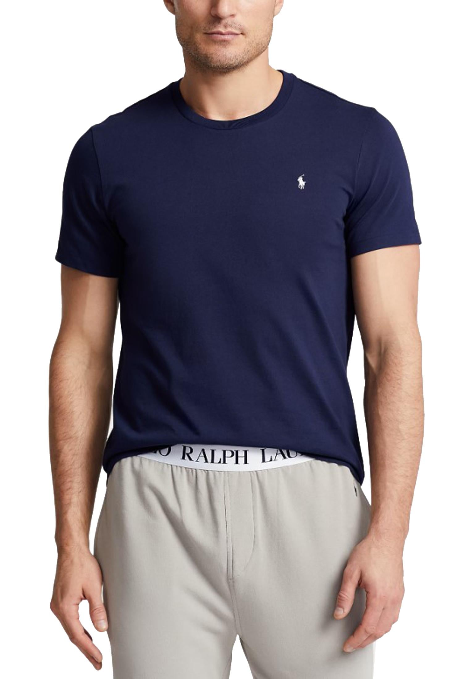 T-shirt intima da notte cotone blu girocollo Polo Ralph Lauren P25 714844756002 410410 POLO RALPH LAUREN 