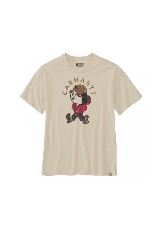 T-shirt girocollo beige cotone Carhartt Workwear P26 107051 MILK CARHARTT 