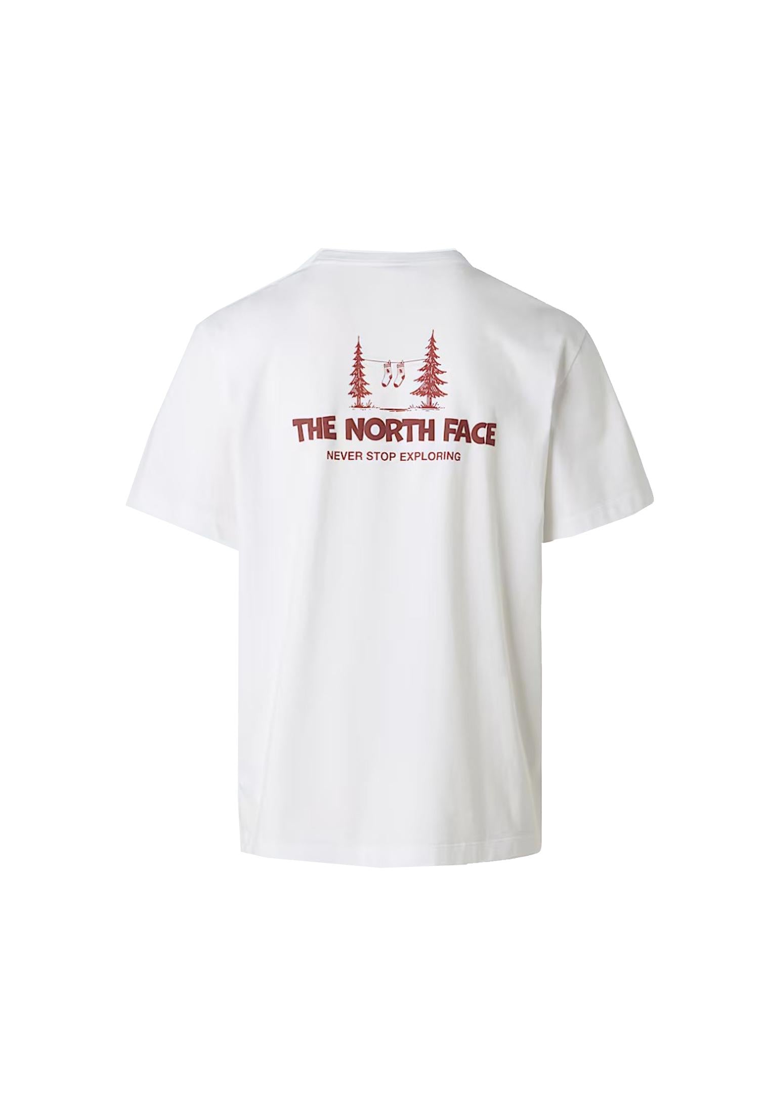 T-shirt girocollo bianca Camping Relaxed Graphic The North Face P26 NF0A8GQMFN41 NFFN4NFFN4 THE NORTH FACE 